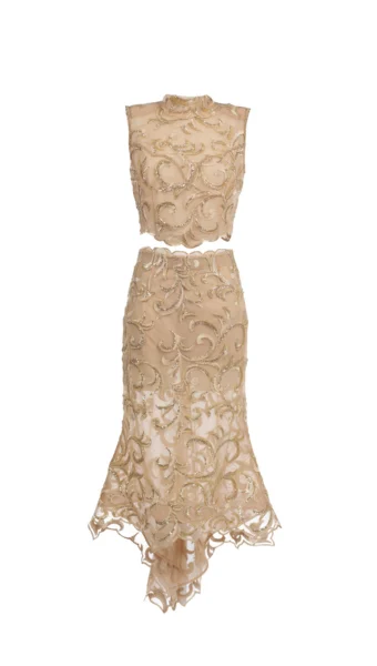 Product photo - TWO-PIECE DRESS SARDINIA SUMMER GOLD