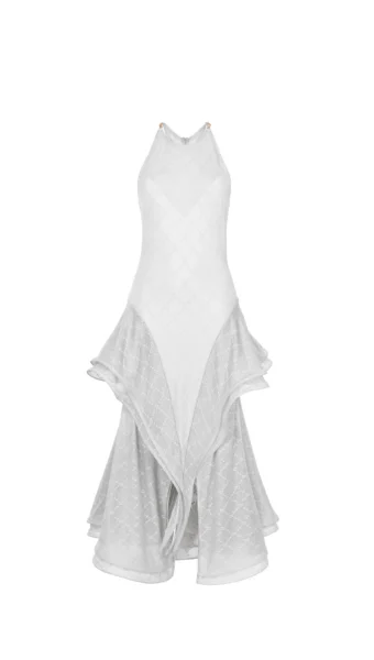Product photo - SILVER LOGO PRINT DRESS ADEN