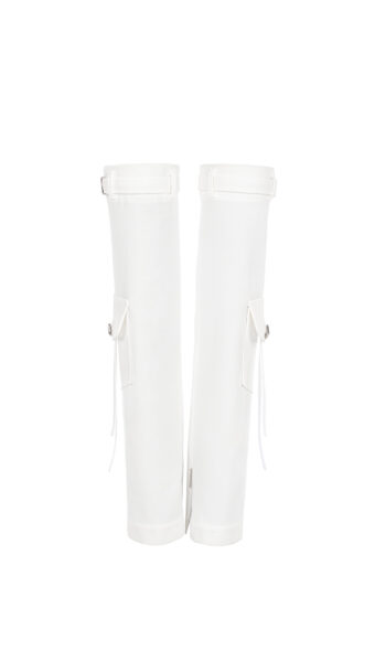 Product photo - CARGO LEG WARMERS WHITE