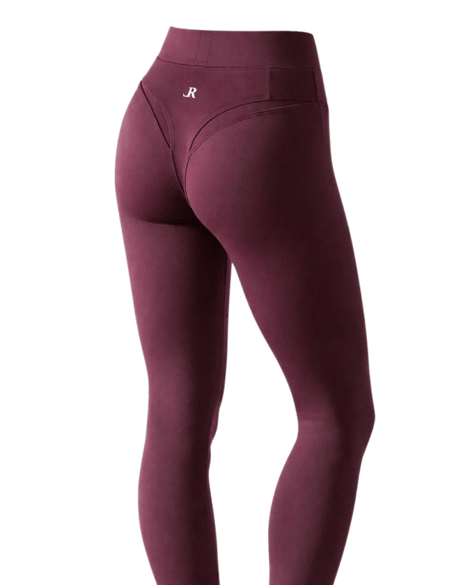 Brazilian-cut leggings by Riina Laanetu - bordeaux