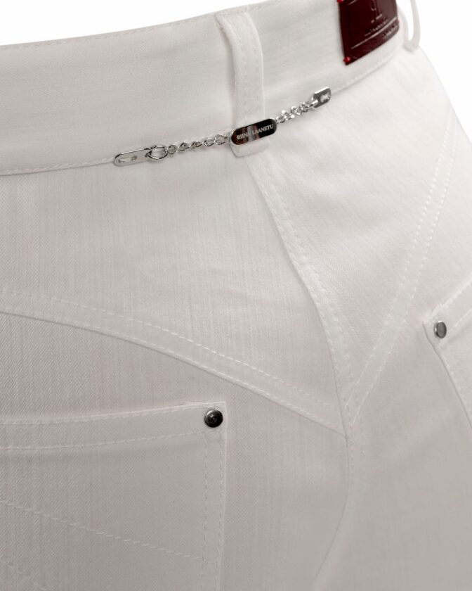 Naomi-cut trousers white by Riina Laanetu