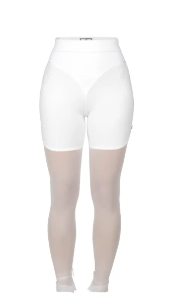 Shorts-cut leggings Saville white by Riina Laanetu