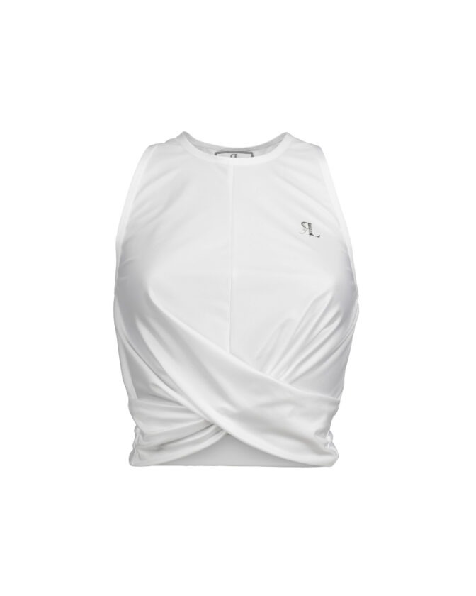 Varrukateta topp Kanepi valge, autor Riina Laanetu