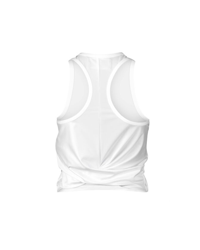 Sleevless top Stefanini white back by Riina Laanetu