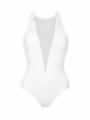 Zipper back bodysuit Martina by Riina Laanetu - white