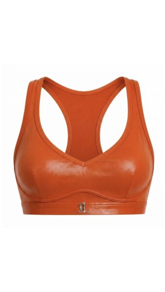 Product photo - RL-FLY Wet-Look Cropped Bra- Top