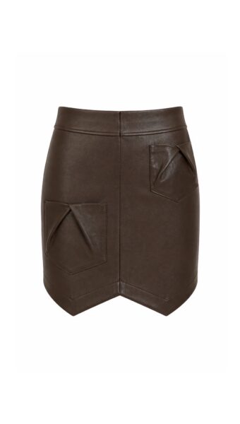 Product photo - RL-FLY Iconic Shape Leather Skirt