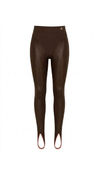 Product photo - RL-FLY Wet-Look Brazilian-Cut Stirrup Leggings