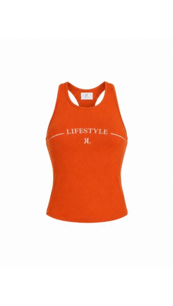 Product photo - SLEEVELESS TOP STEFANINI ORANGE