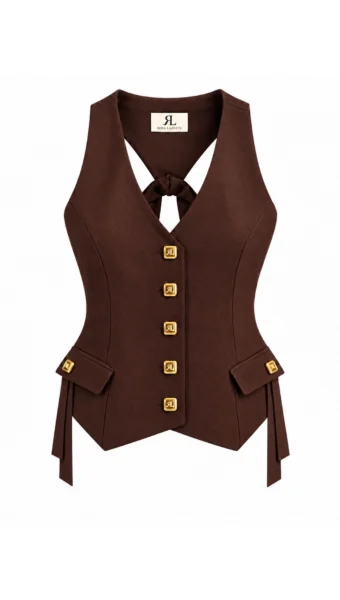 Product photo - LIVORNO VEST CHOCOLATE